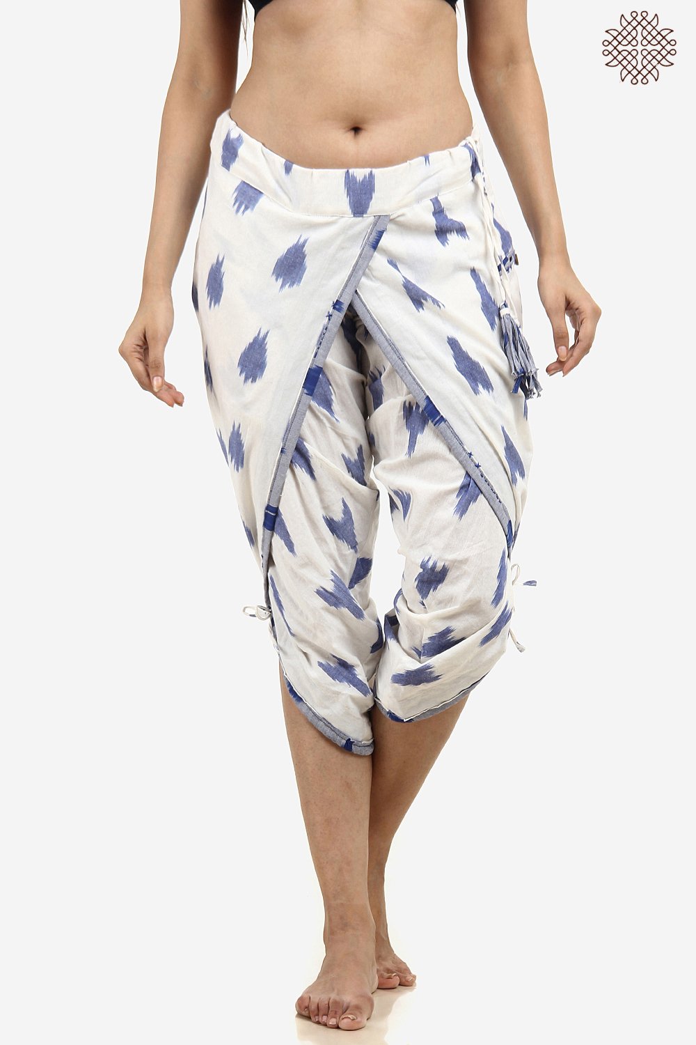 Handwoven Ikat TaruNi Dhoti Pants - Image 2