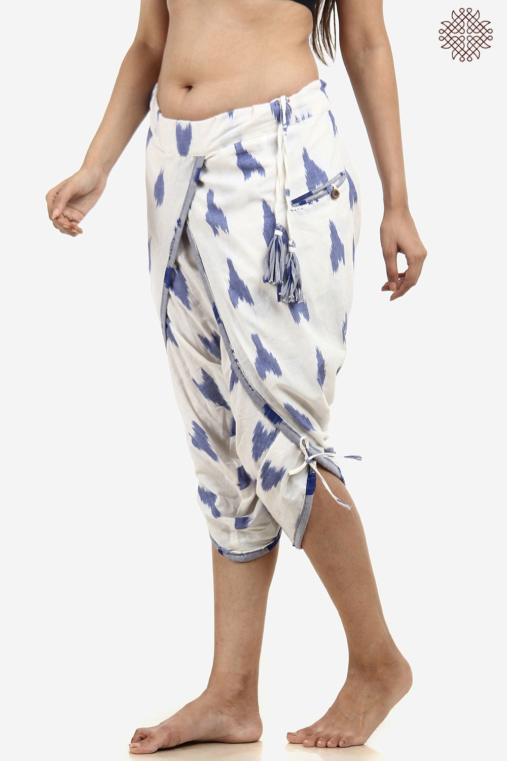 Handwoven Ikat TaruNi Dhoti Pants - Image 3