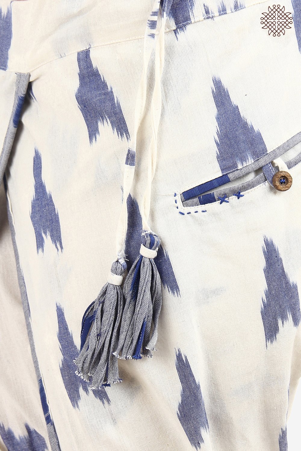 Handwoven Ikat TaruNi Dhoti Pants - Image 5