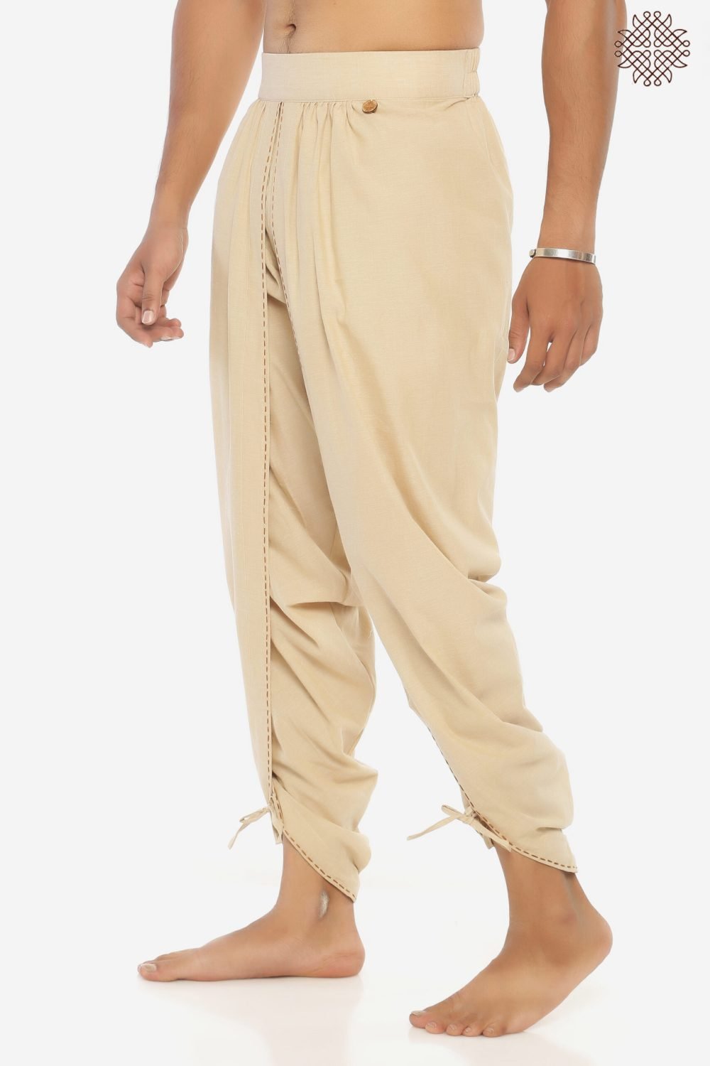HariNa Yuvaka Dhotipants With Hand Stitched Border - Image 3