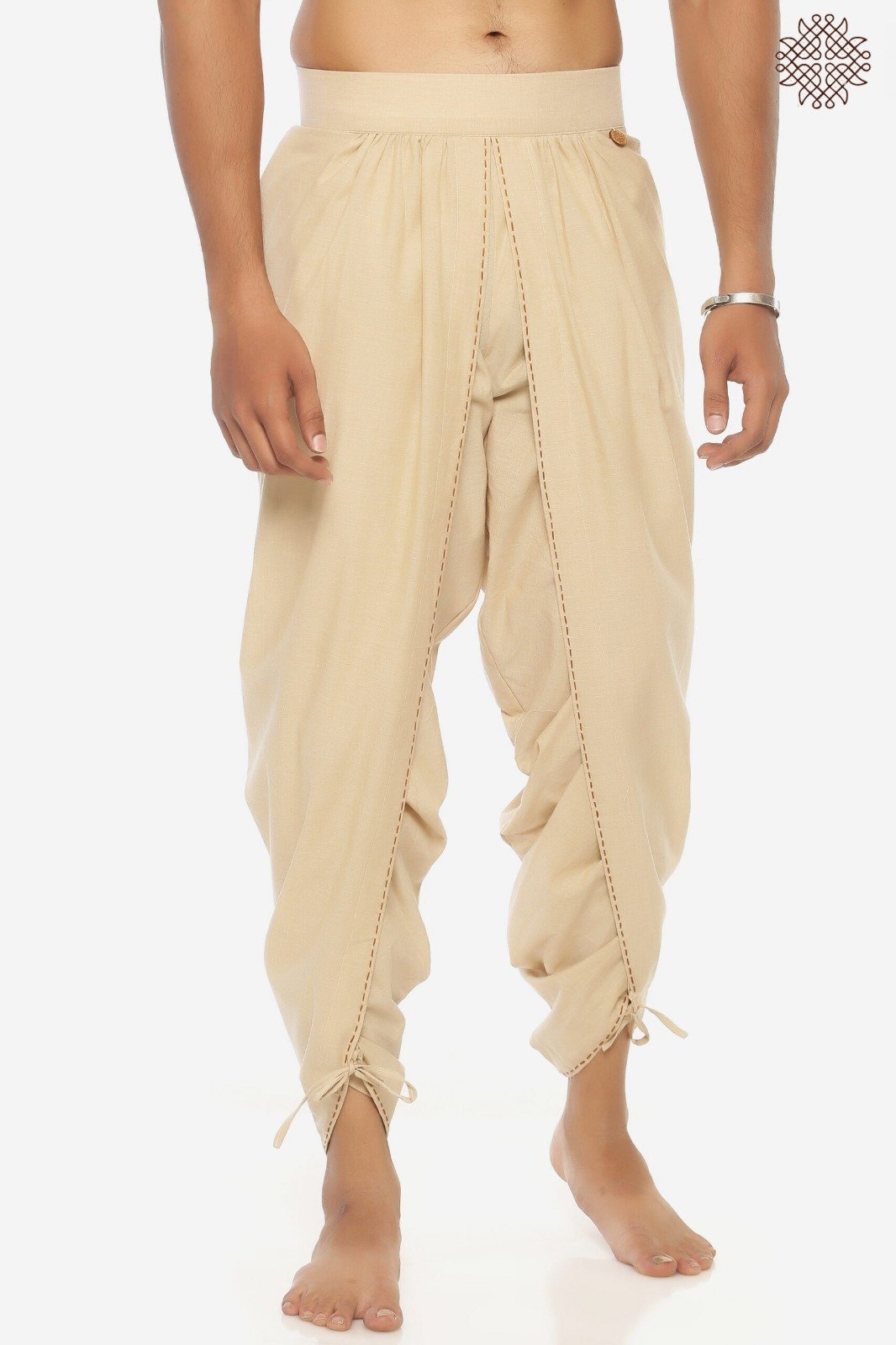 HariNa Yuvaka Dhotipants With Hand Stitched Border - Image 2