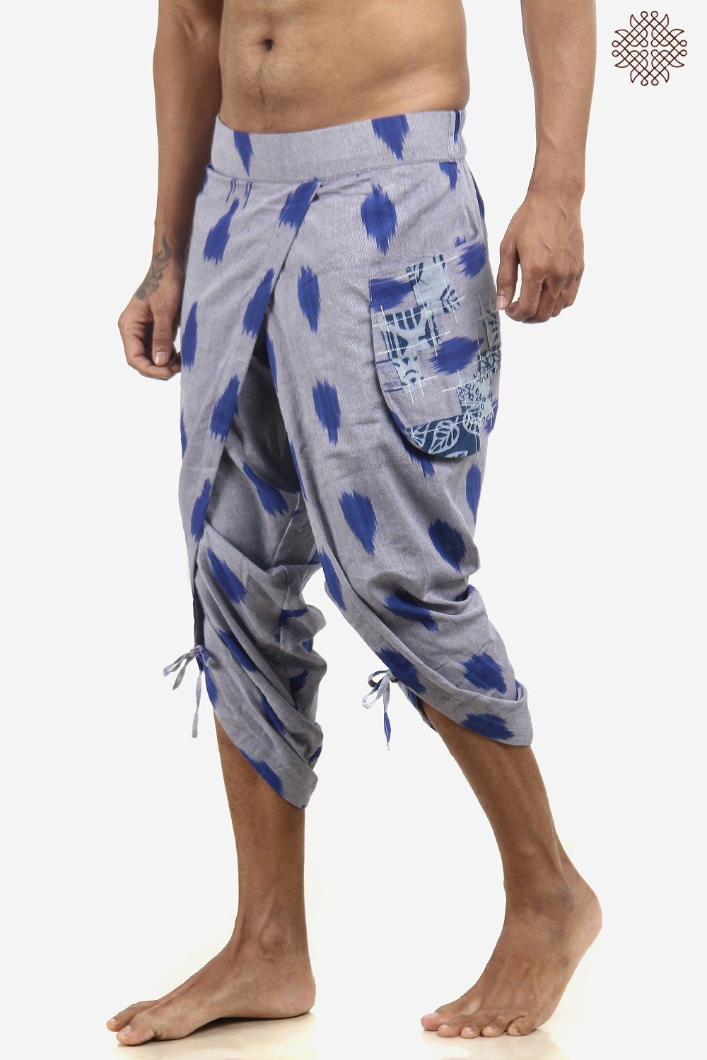 Handwoven Ikat TaruNa Dhoti Pants - Image 4