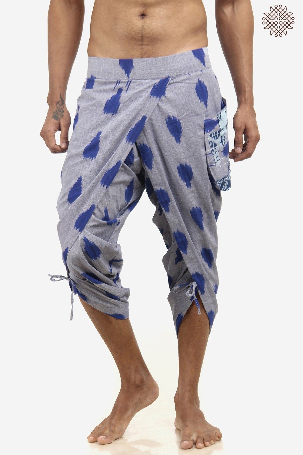 Handwoven Ikat TaruNa Dhoti Pants - Image 3