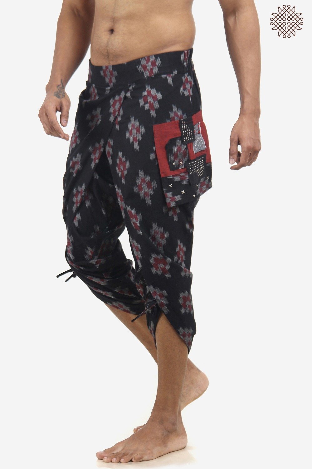 Handwoven Ikat TaruNa Dhoti Pants - Image 3
