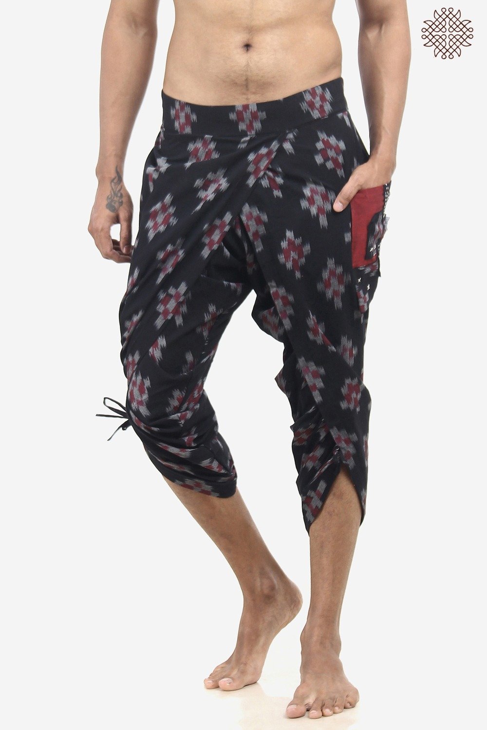 Handwoven Ikat TaruNa Dhoti Pants - Image 2