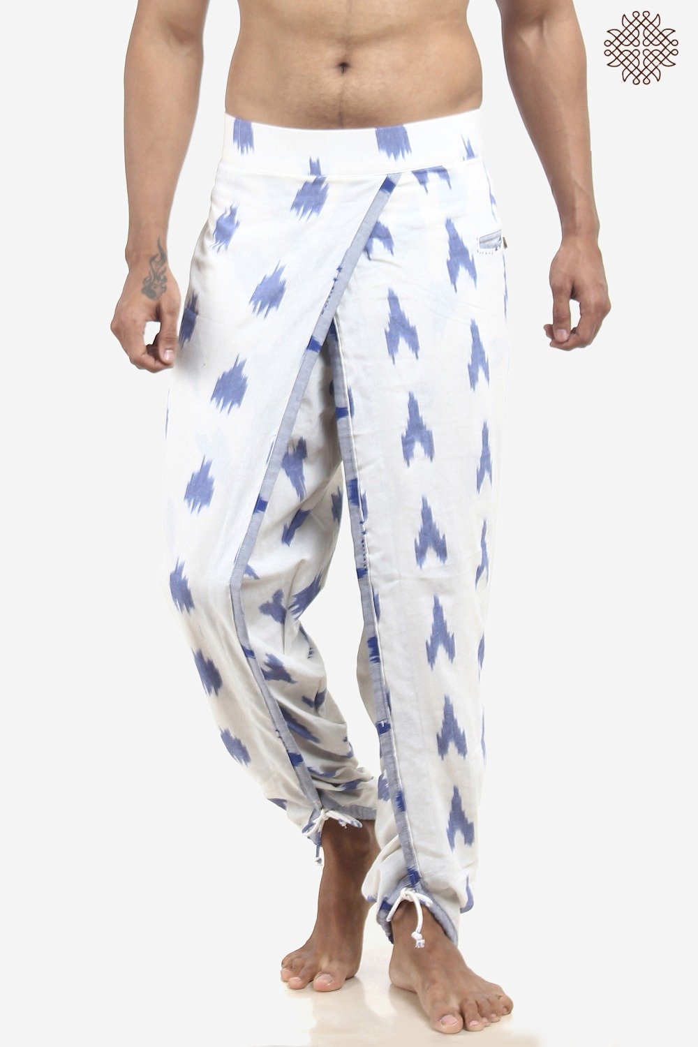 Handwoven Ikat Yuvaka Dhoti Pants - Image 2