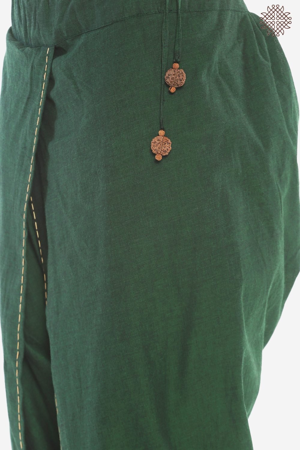 Haritah Yuvaki Dhotipants with Hand-Stitched Border - Image 5