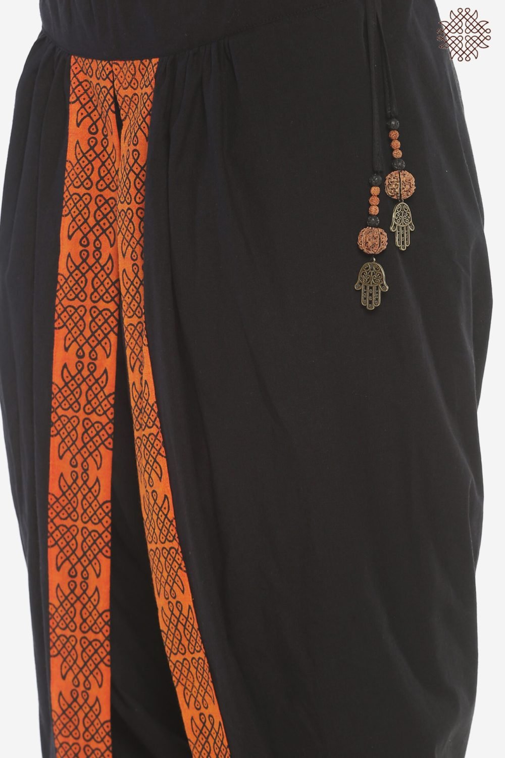 Syamah Yuvaki Dhotipants With Rangavalli Border - Image 4
