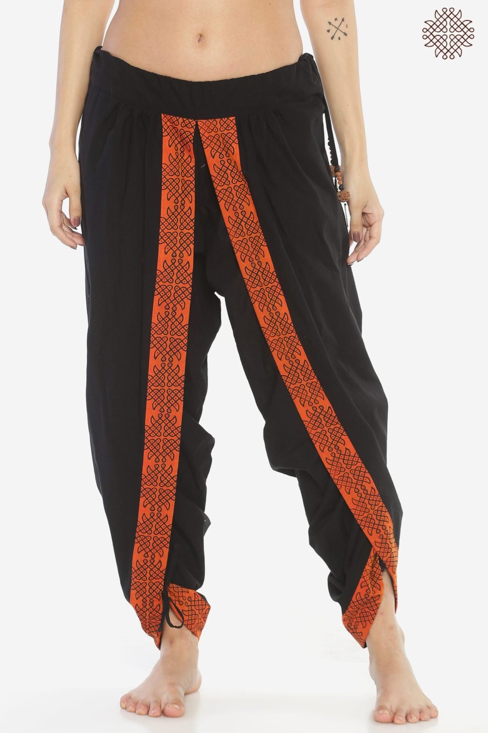 Syamah Yuvaki Dhotipants With Rangavalli Border - Image 2