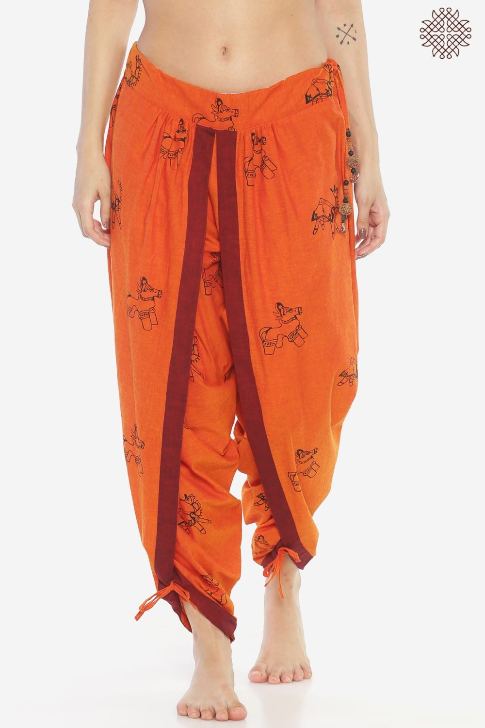 Ushtra & Dhenu Kesari Yuvaki Dhoti Pants - Image 2