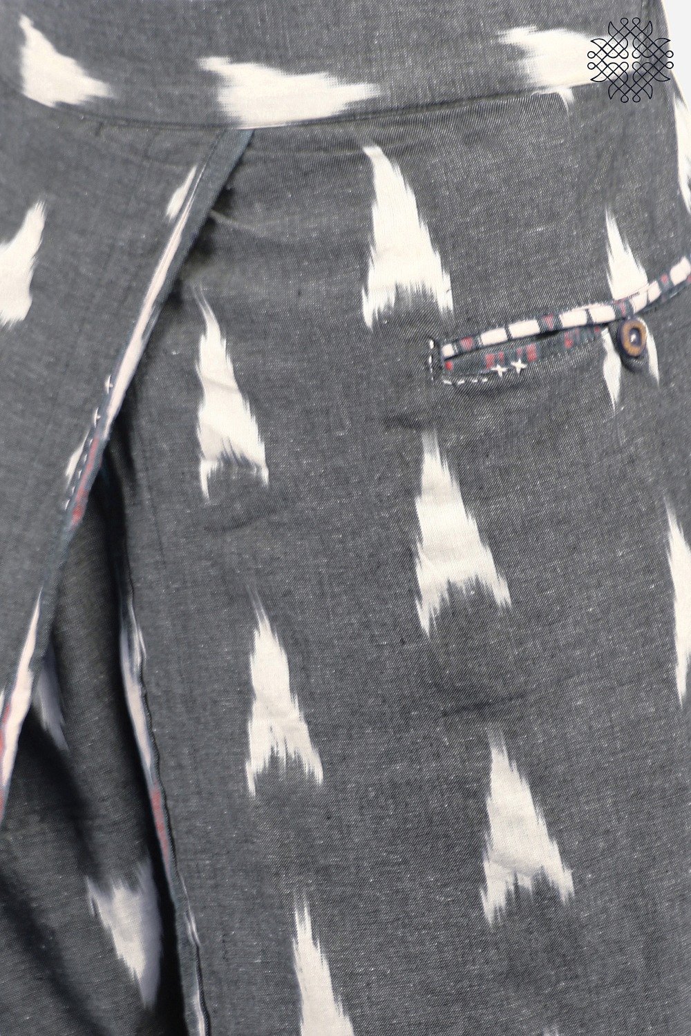 Handwoven Ikat Yuvaka Dhoti Pants - Image 2