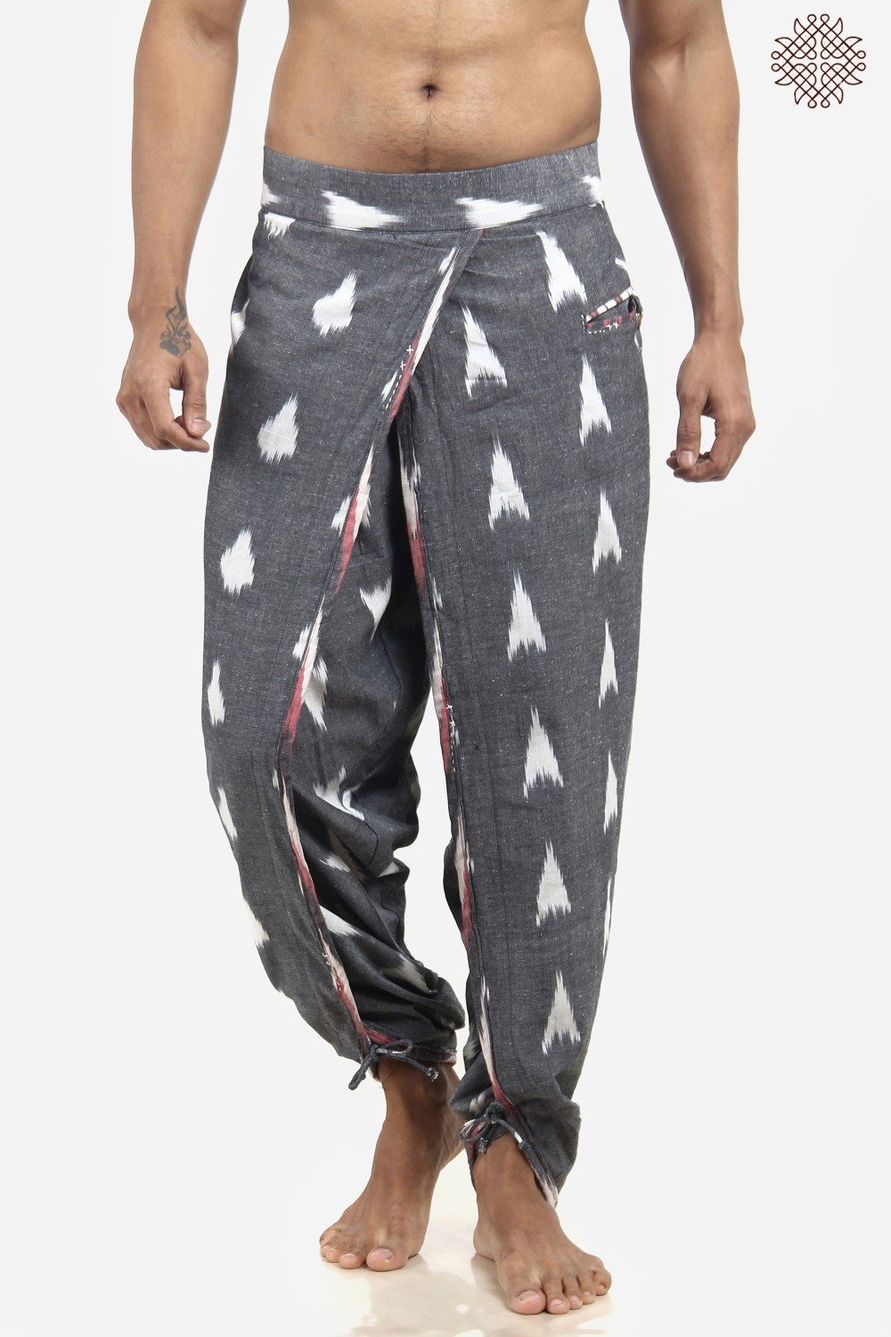 Handwoven Ikat Yuvaka Dhoti Pants - Image 5