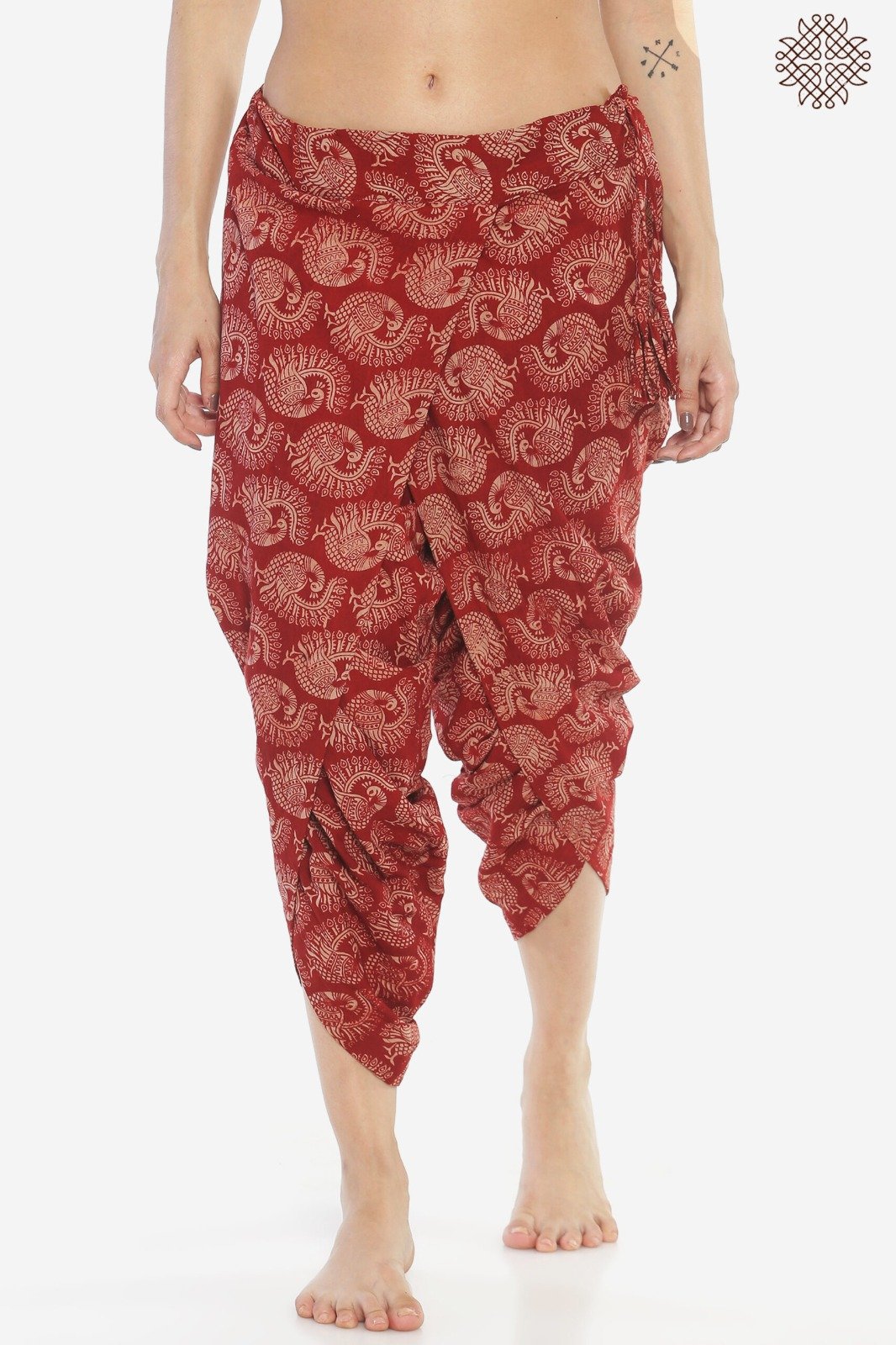 Rudhira Kalamkari TaruNi Dhoti Pants - Image 2