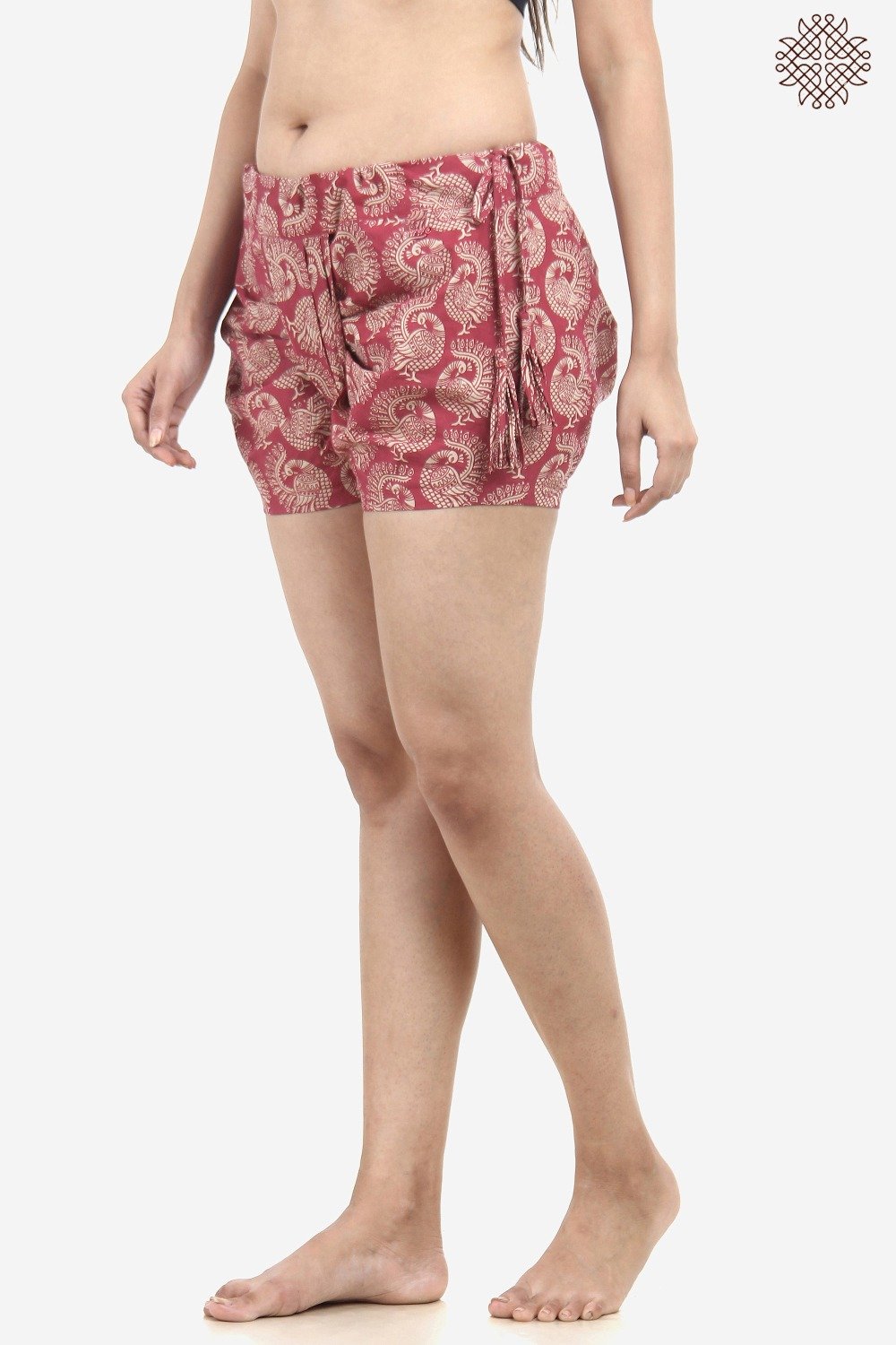 Hand-Printed Kalamkari Balika Dhoti Pants - Image 3