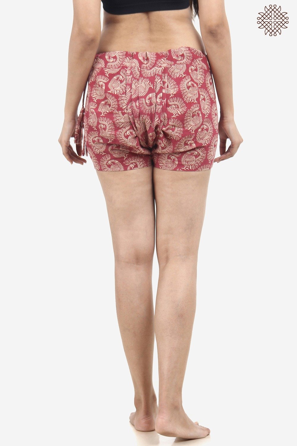 Hand-Printed Kalamkari Balika Dhoti Pants - Image 4