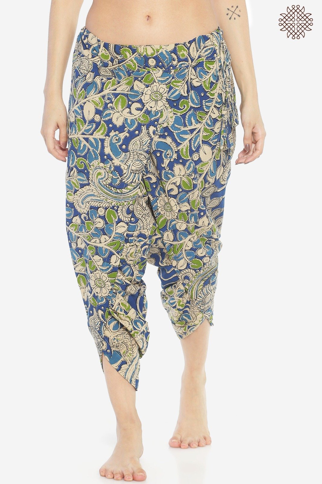 Nila Kalamkari TaruNi Dhoti Pants - Image 2