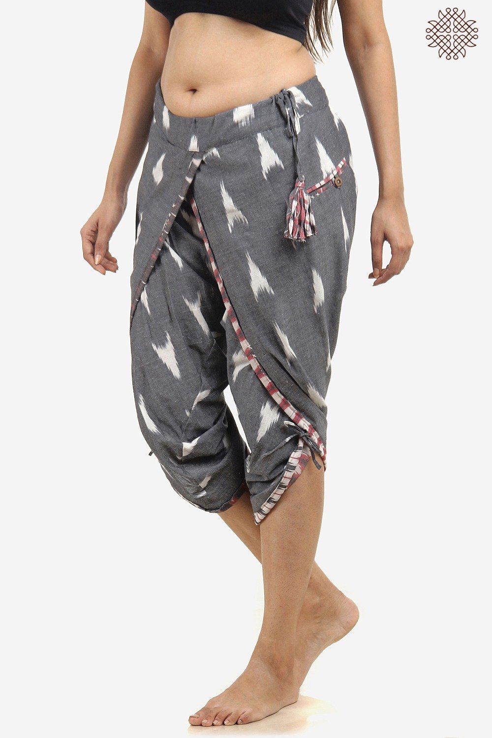 Handwoven Ikat TaruNi Dhoti Pants - Image 3