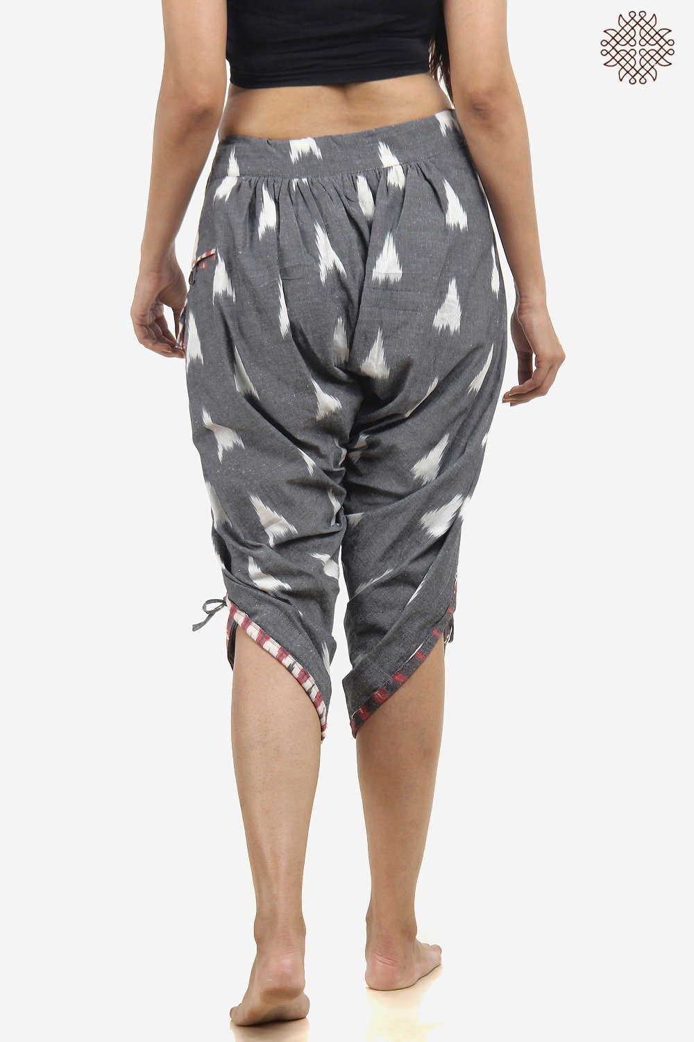 Handwoven Ikat TaruNi Dhoti Pants - Image 4