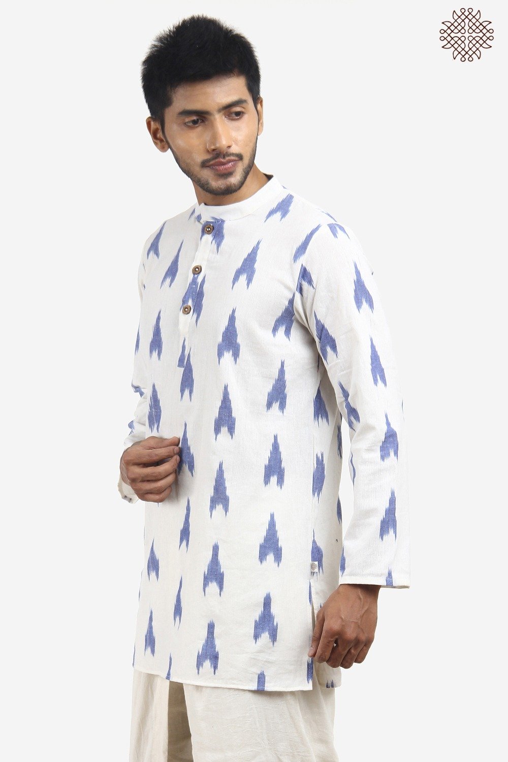 Handwoven Ikat Kurta - Image 4