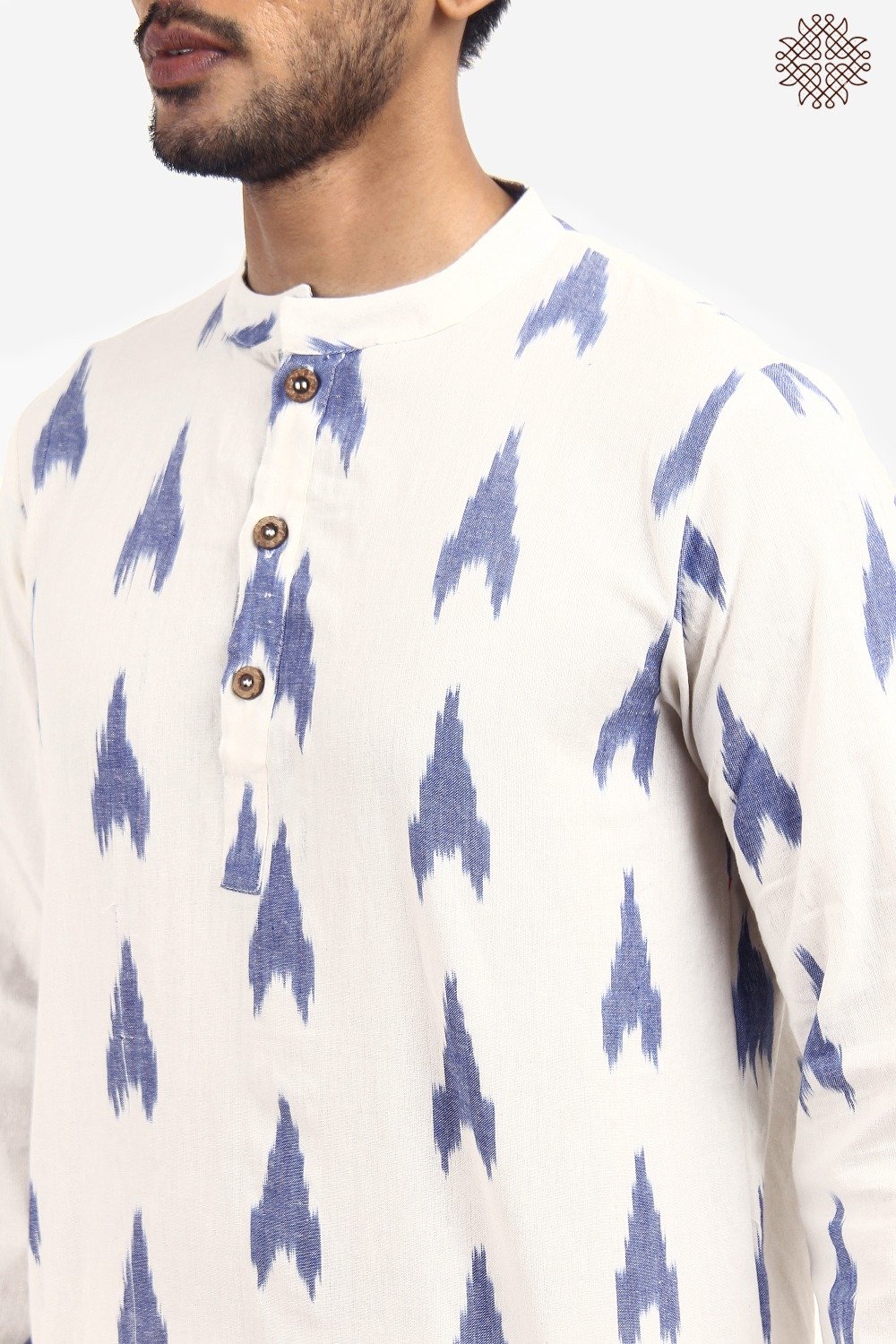 Handwoven Ikat Kurta - Image 2