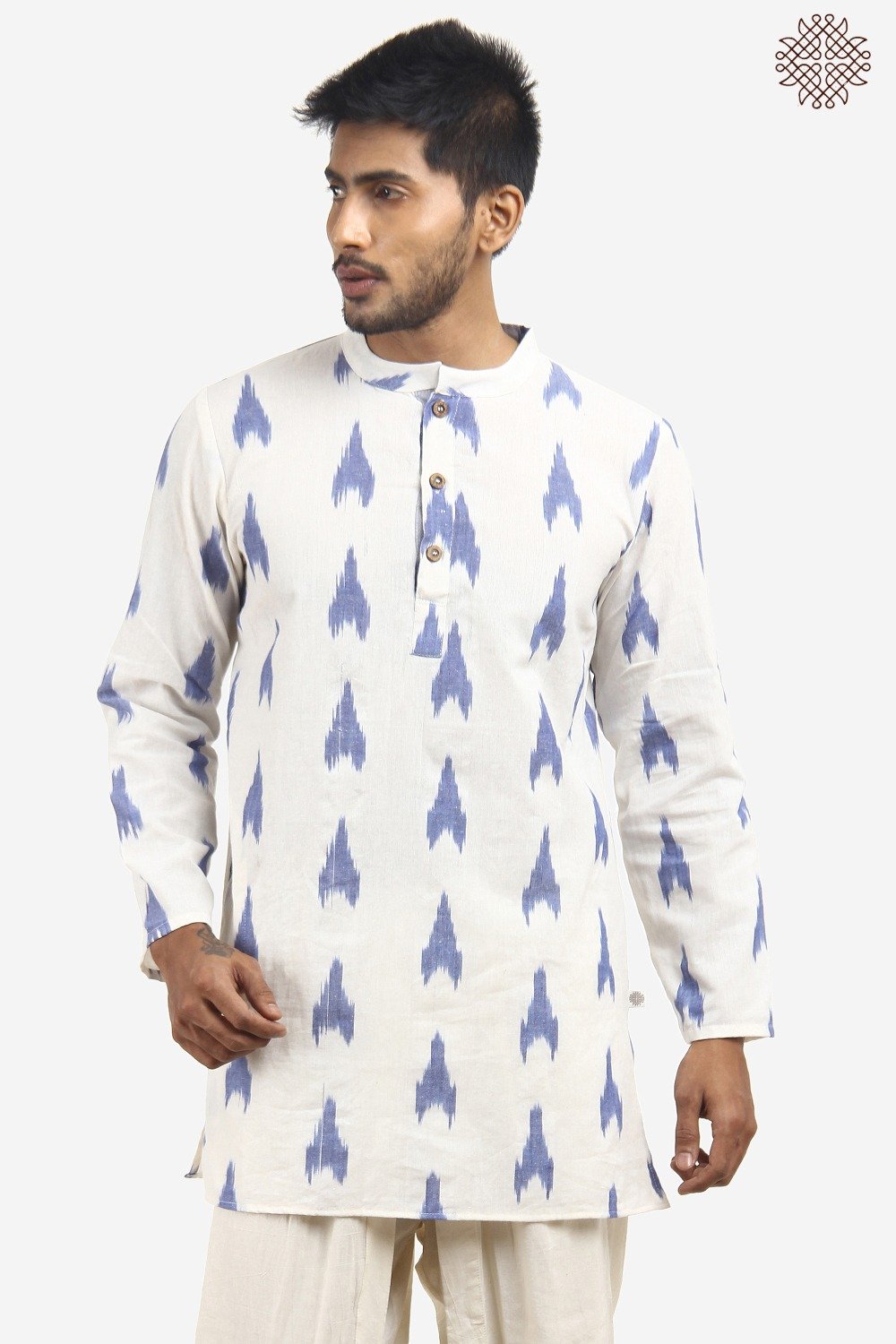 Handwoven Ikat Kurta - Image 5