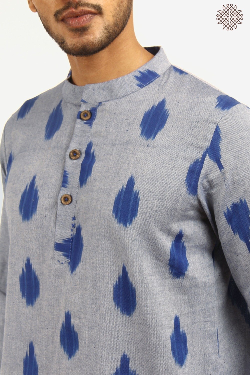 Handwoven Ikat Kurta - Image 3