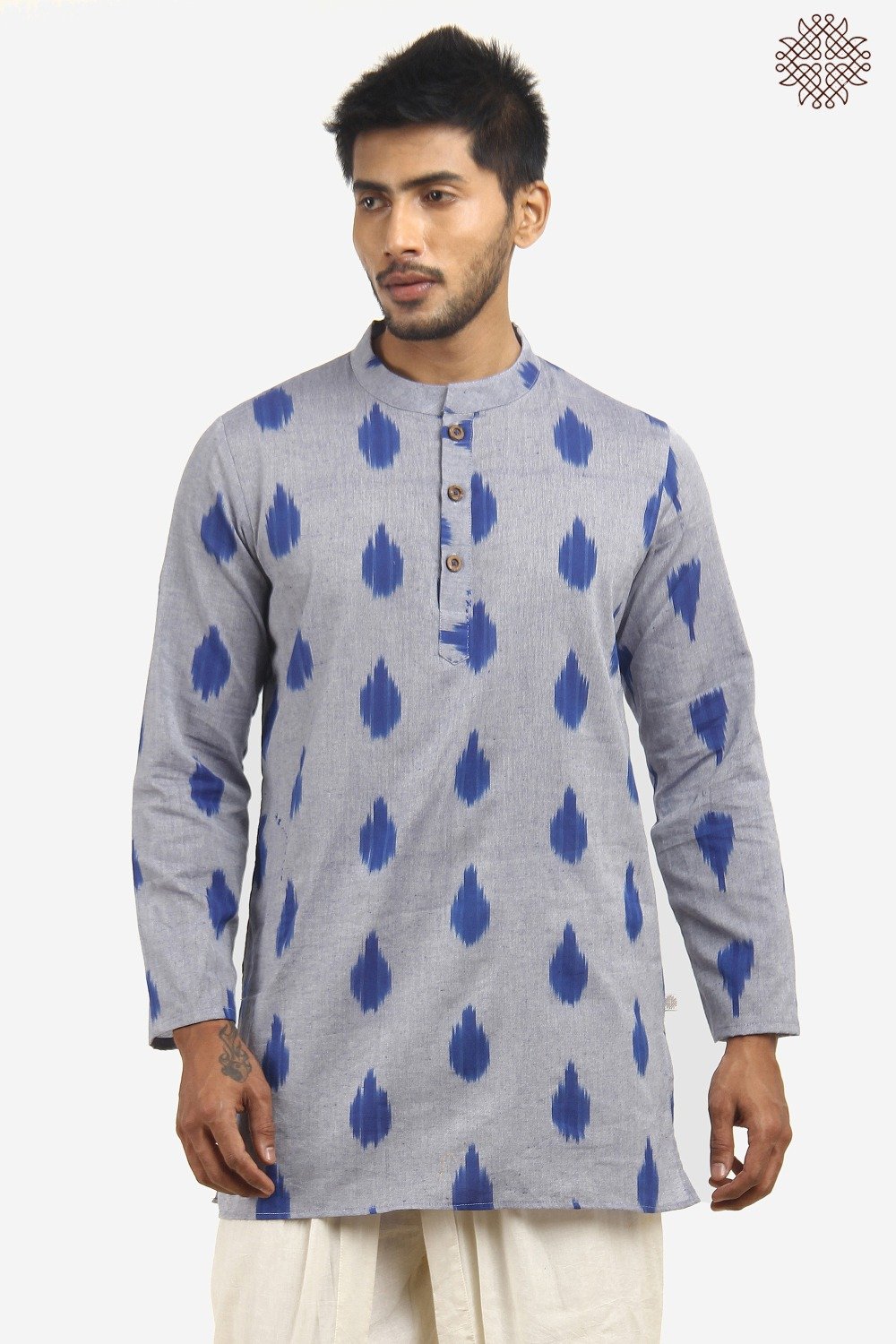 Handwoven Ikat Kurta - Image 6