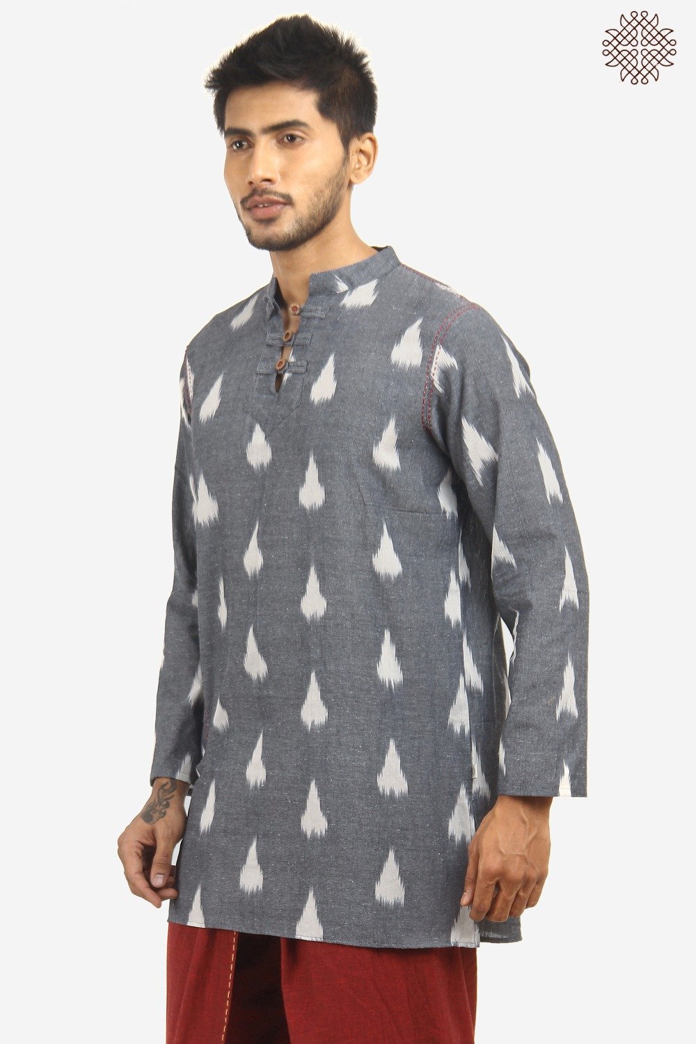Handwoven Ikat Kurta - Image 5