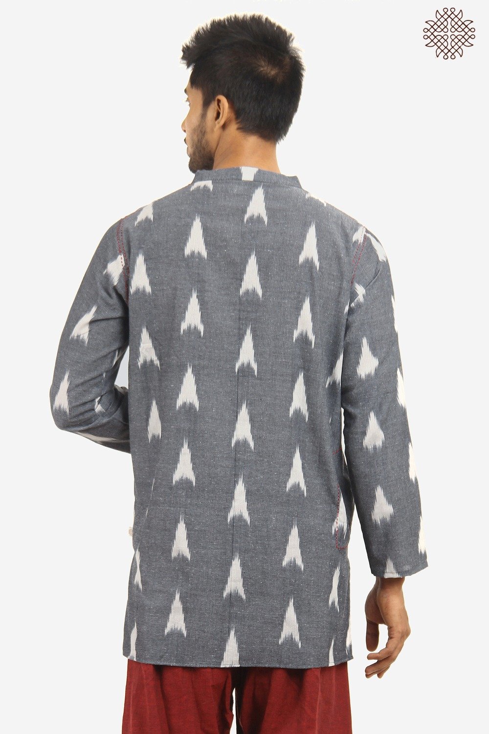 Handwoven Ikat Kurta - Image 4