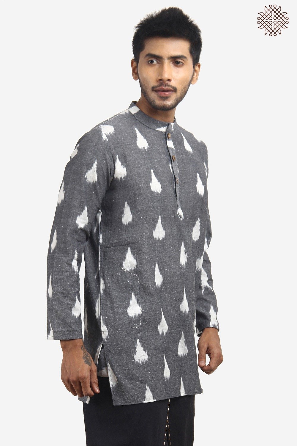 Handwoven Ikat Kurta - Image 5