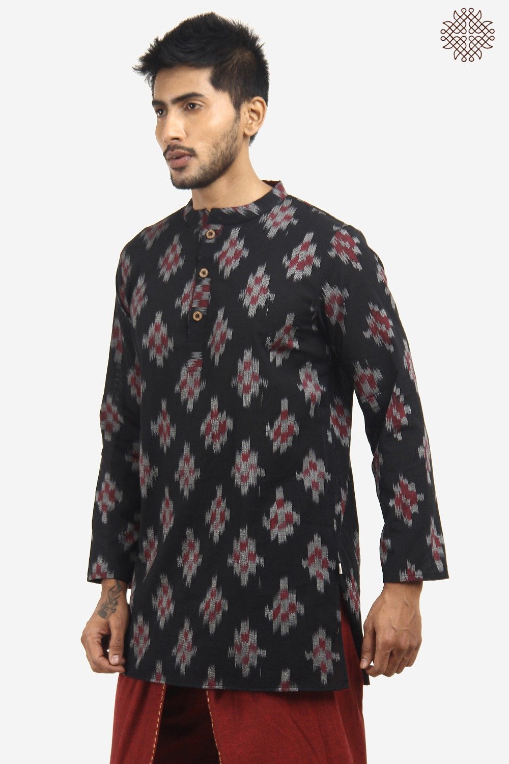 Handwoven Ikat Kurta - Image 3