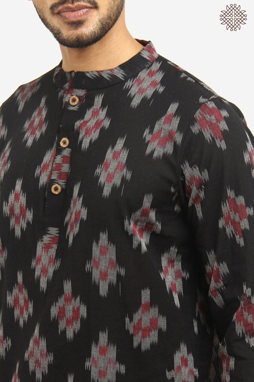 Handwoven Ikat Kurta - Image 5