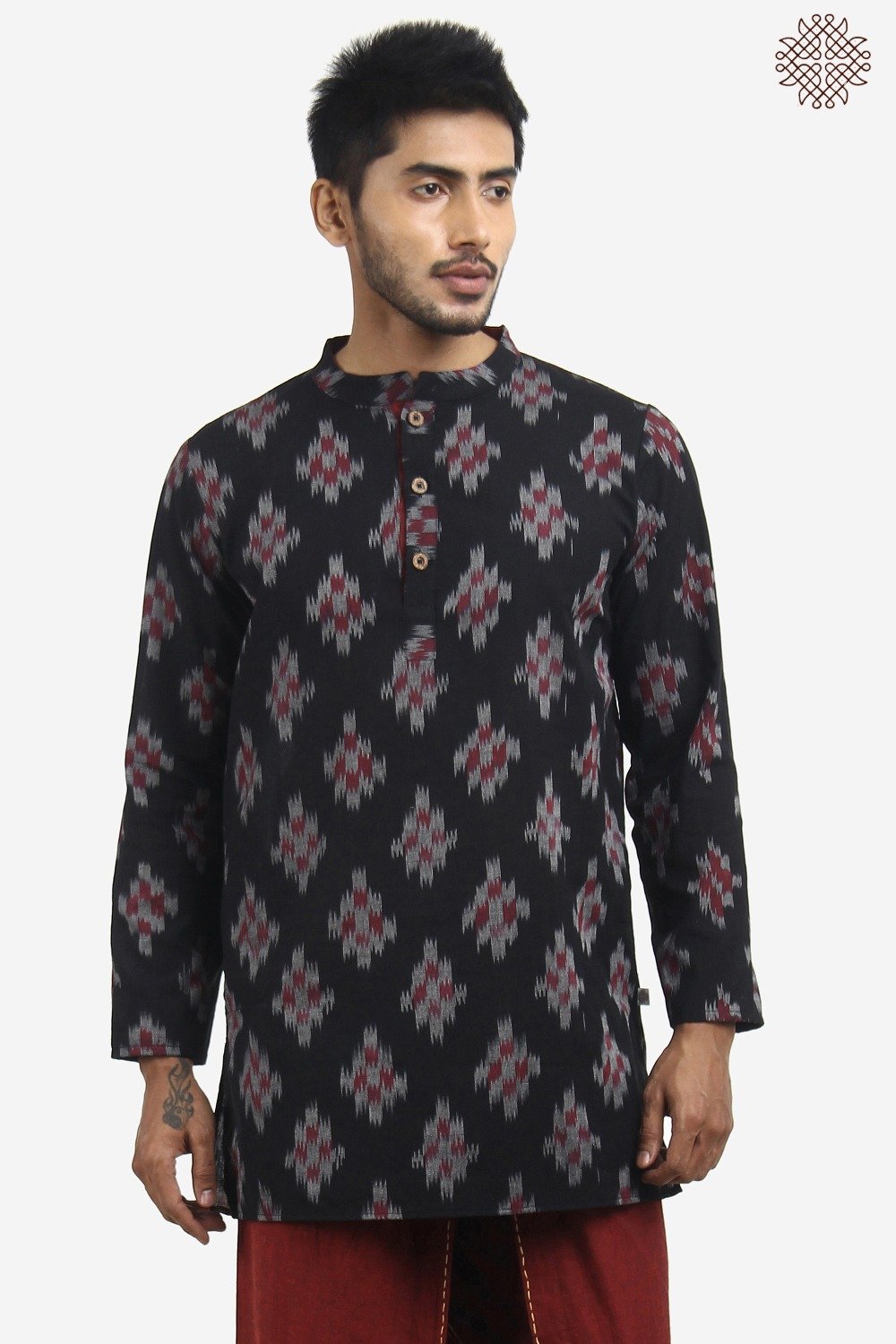 Handwoven Ikat Kurta - Image 2