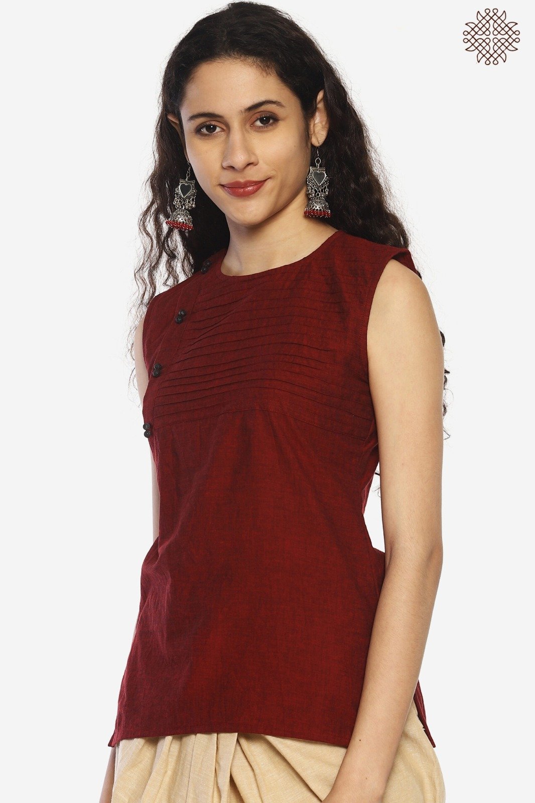 Kunkum Kurti with Lava Stones - Image 4