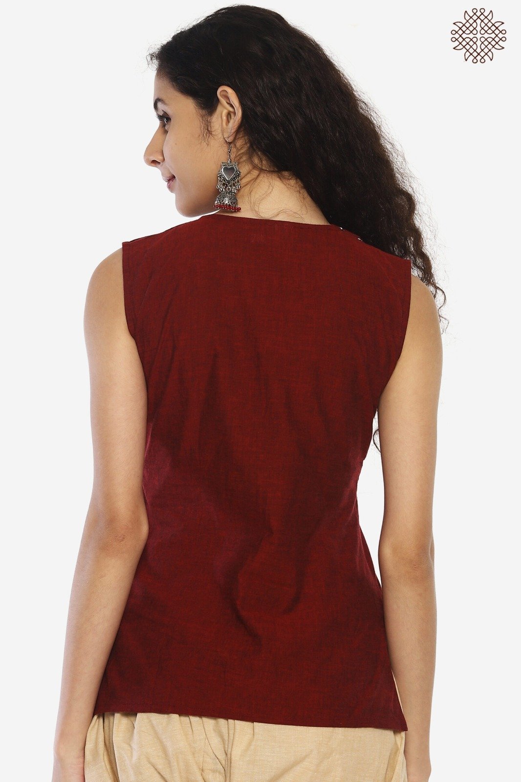 Kunkum Kurti with Lava Stones - Image 3