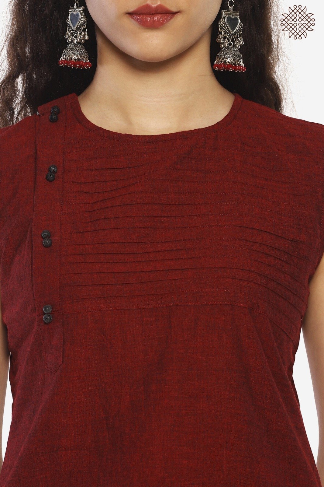 Kunkum Kurti with Lava Stones - Image 2