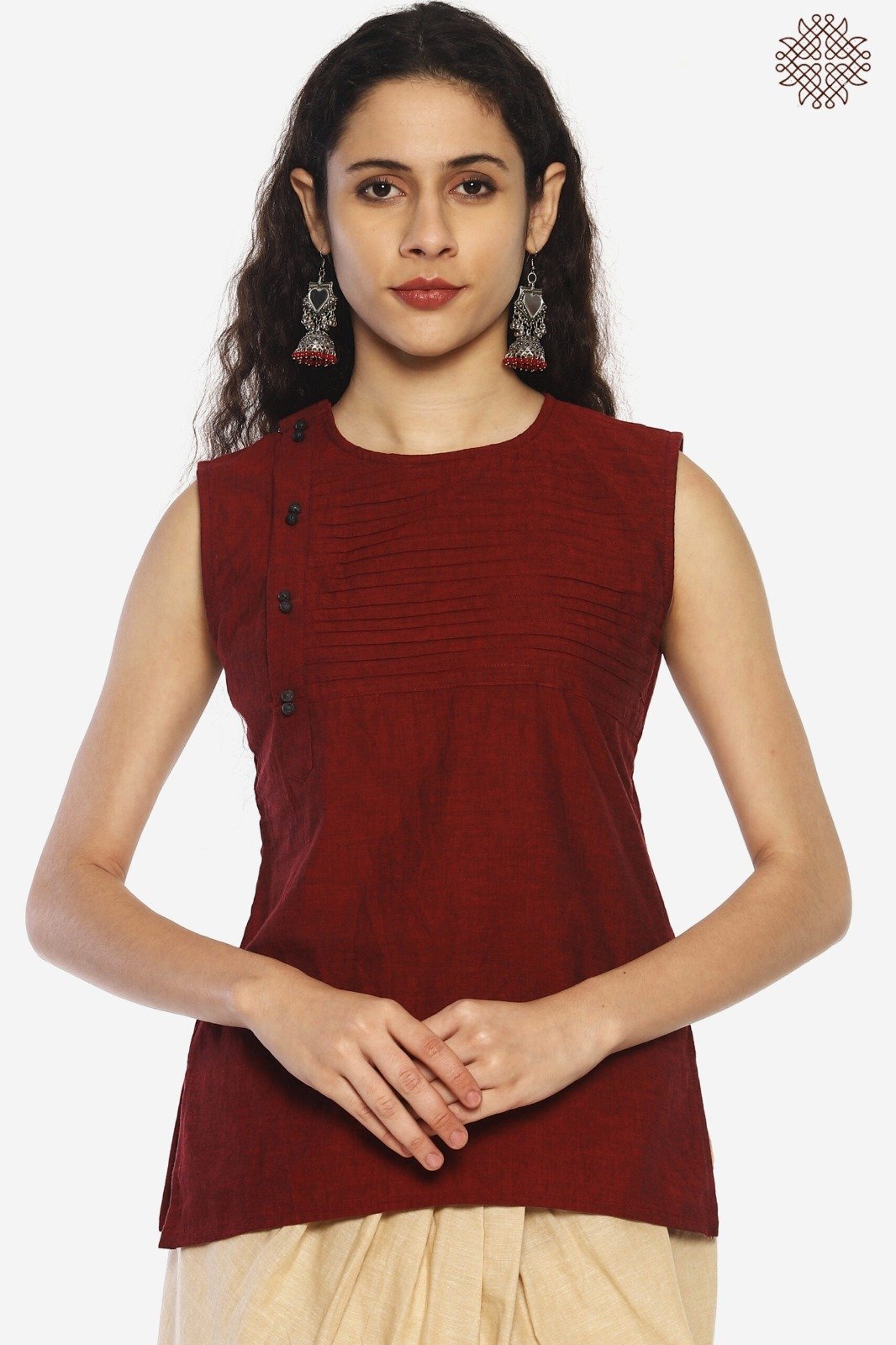 Kunkum Kurti with Lava Stones - Image 5