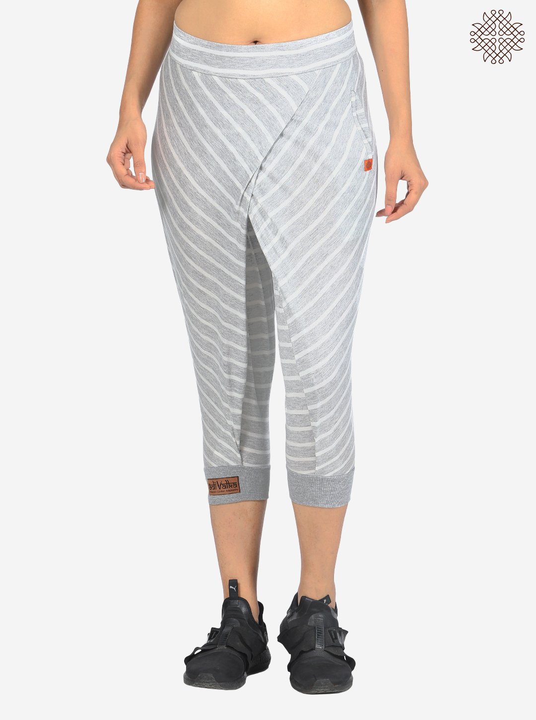 Calf length Cross Cut Dhoti crafted in Viscose Jersey Melange - Image 5