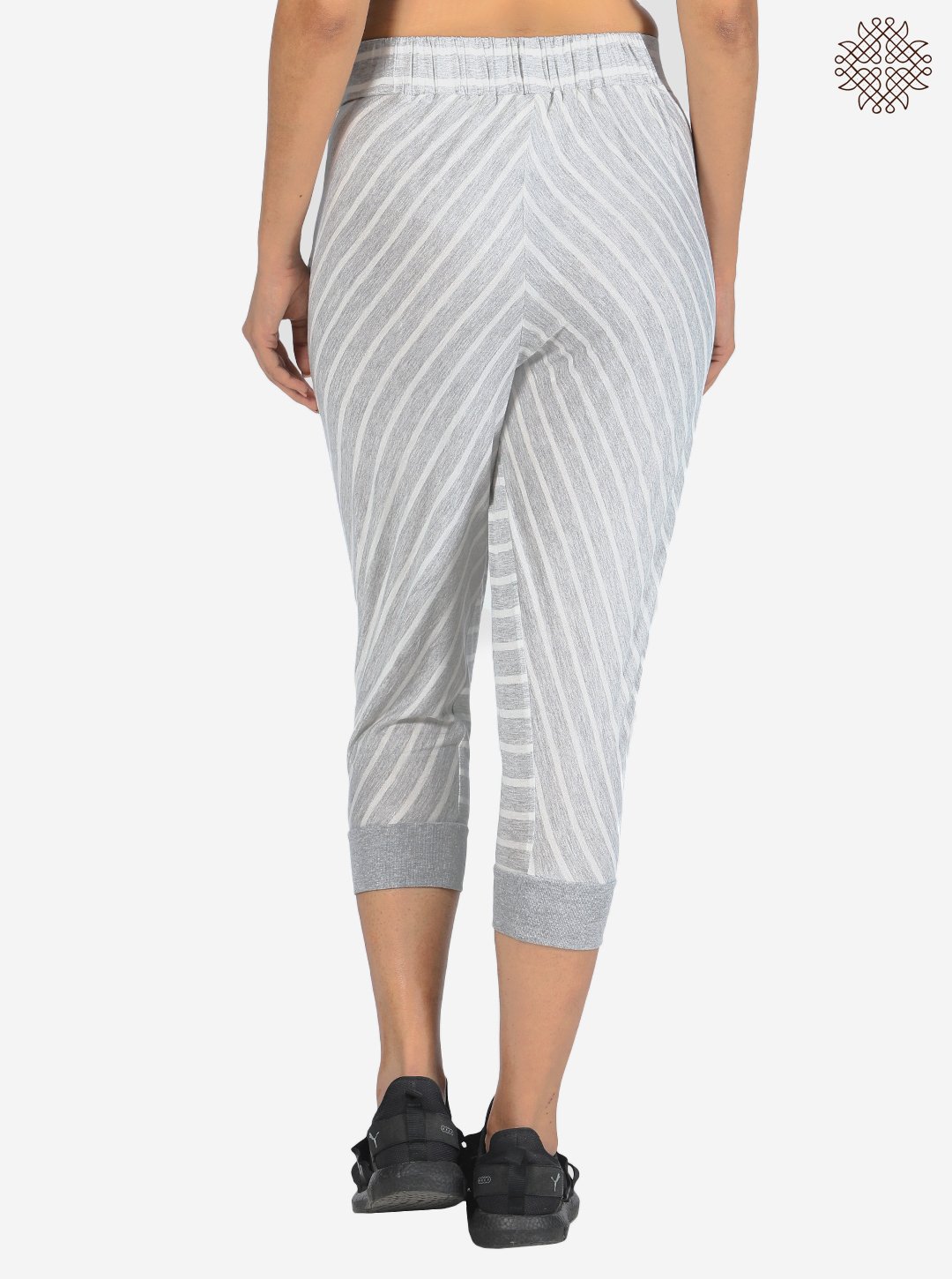 Calf length Cross Cut Dhoti crafted in Viscose Jersey Melange - Image 3
