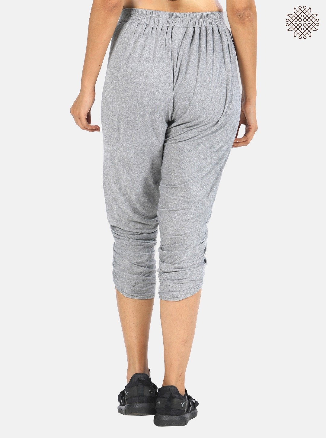 Calf length Pleated Dhoti crafted in Viscose - Image 4